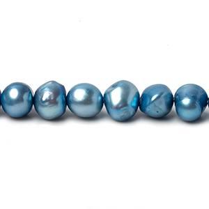 Montana Blue Transparent Freshwater Pearl Plastic Beads (50g)