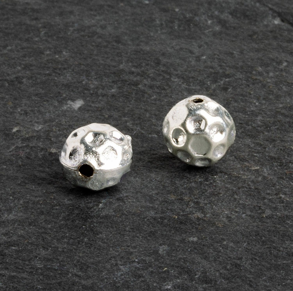 Large hole hot sale silver beads