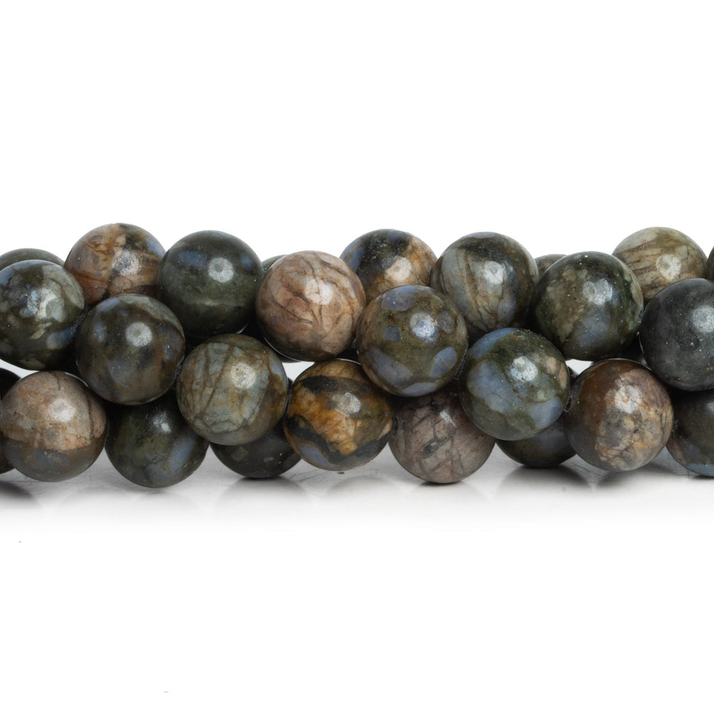 10.5mm Rhyolite Plain Rounds 15 inch 34 beads - The Bead Traders