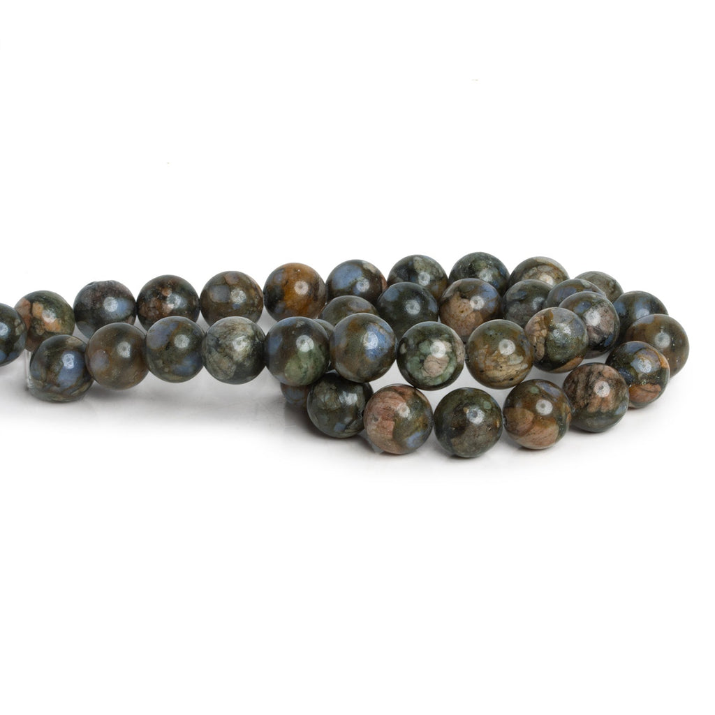 10.5mm Rhyolite Plain Rounds 15 inch 34 beads - The Bead Traders