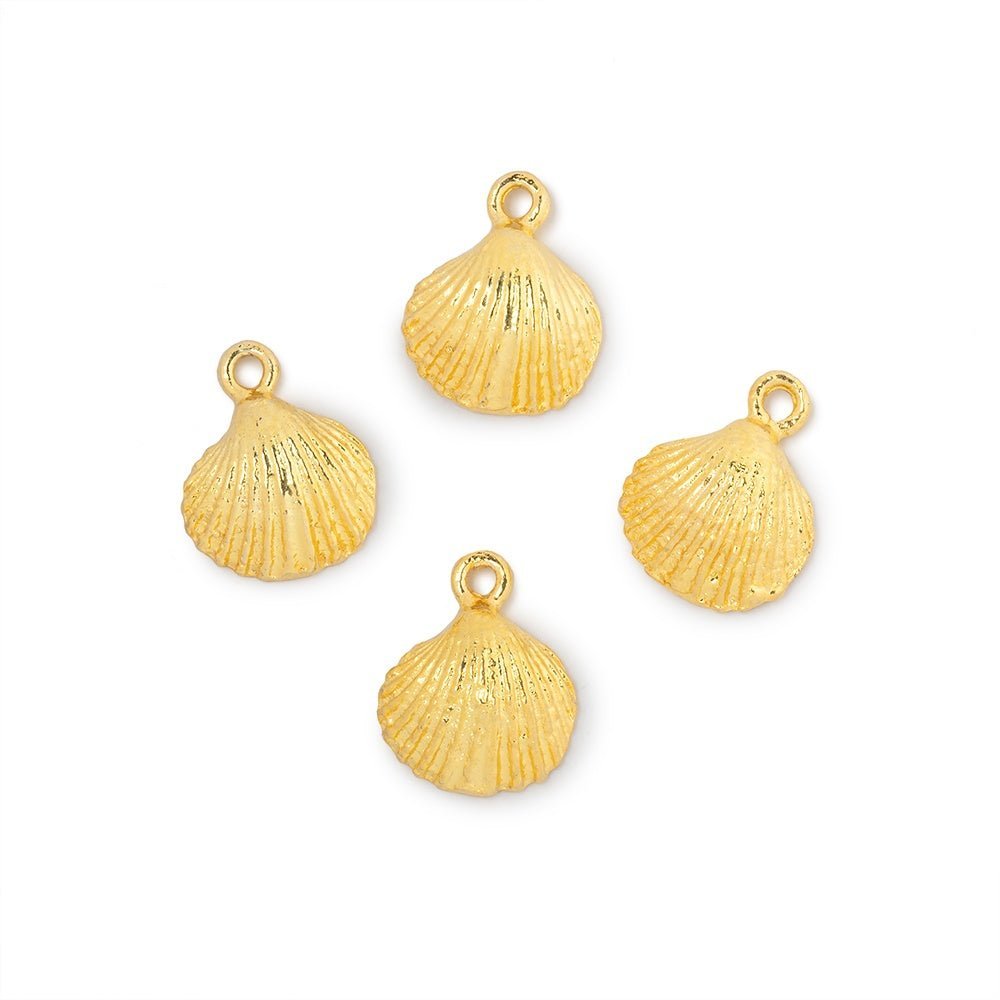 11mm Seashell Pendant Charm Set of 4 pieces - The Bead Traders