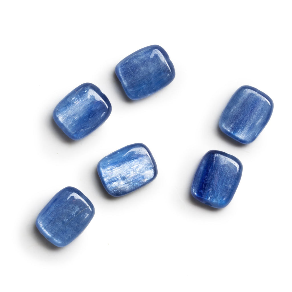 11x9mm Ceylon Blue Kyanite Plain Squares - Set of 2 - The Bead Traders