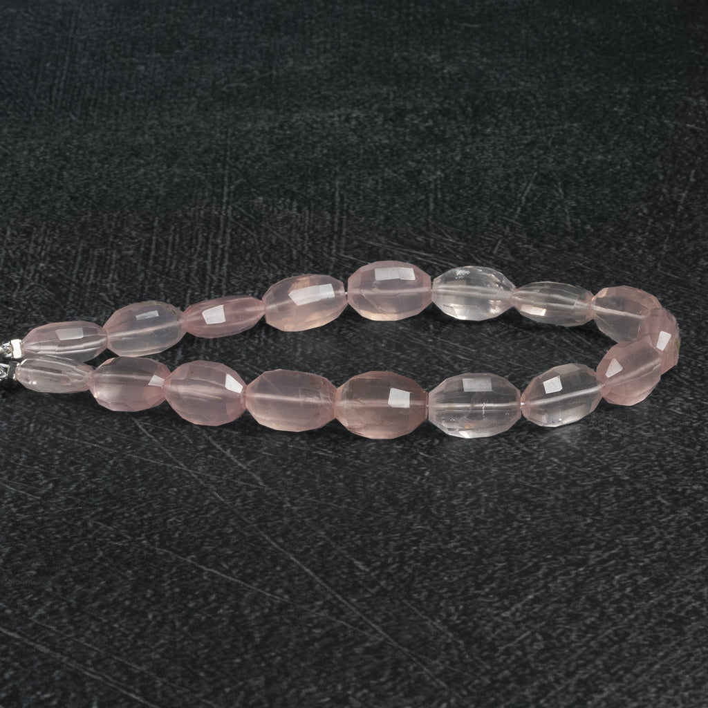 12x8mm Rose Quartz Faceted Ovals 7.5 inch 16 beads - The Bead Traders