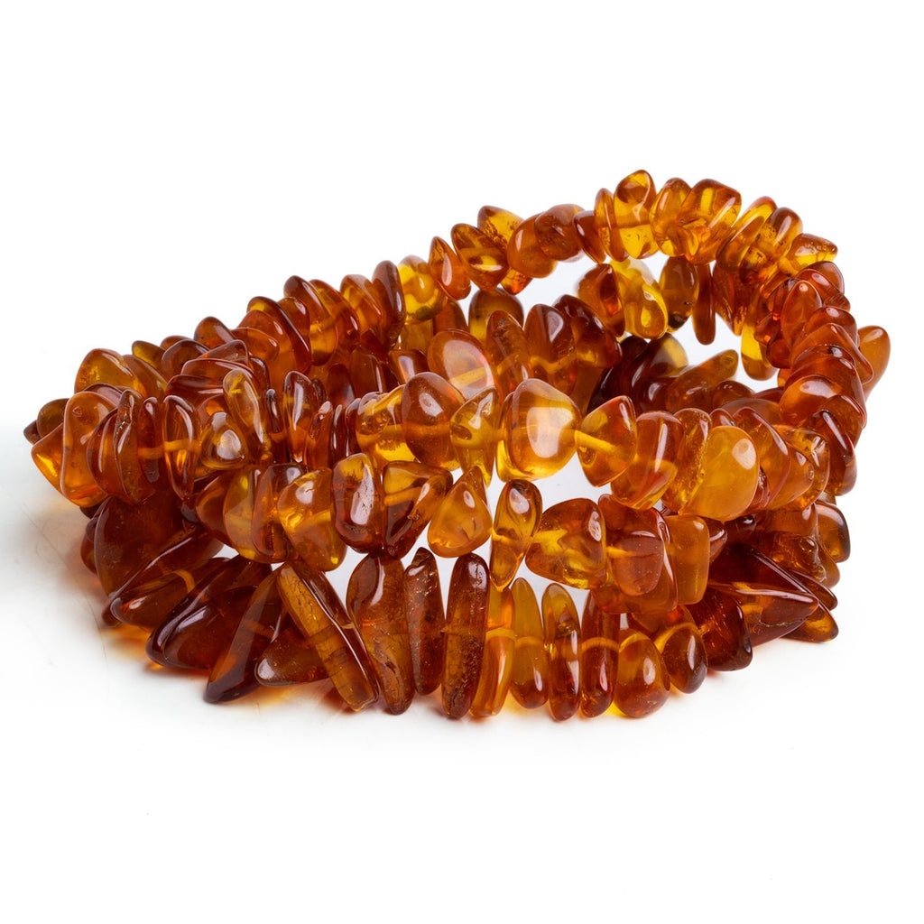 13x8mm Natural Baltic Amber Plain Nugget Beads 25 inch 155 pieces - The Bead Traders