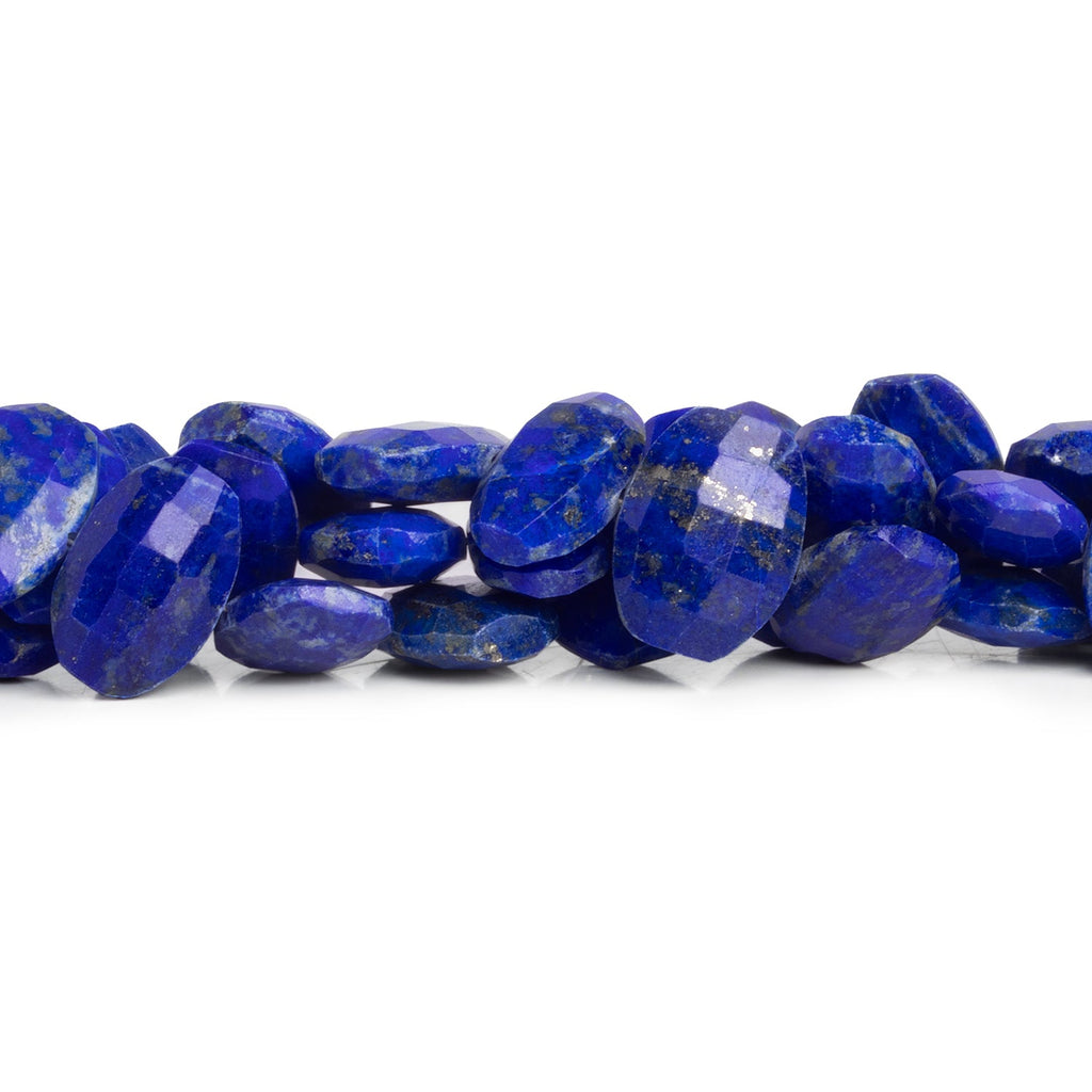 14x10mm Lapis Lazuli Faceted Pillows 8 inch 20 beads - The Bead Traders