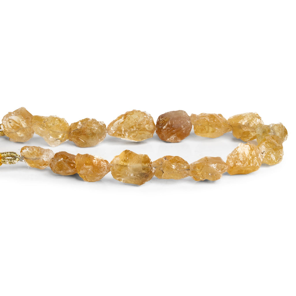 14x11mm Citrine Hammer Faceted Ovals 7.5 inch 12 beads - The Bead Traders