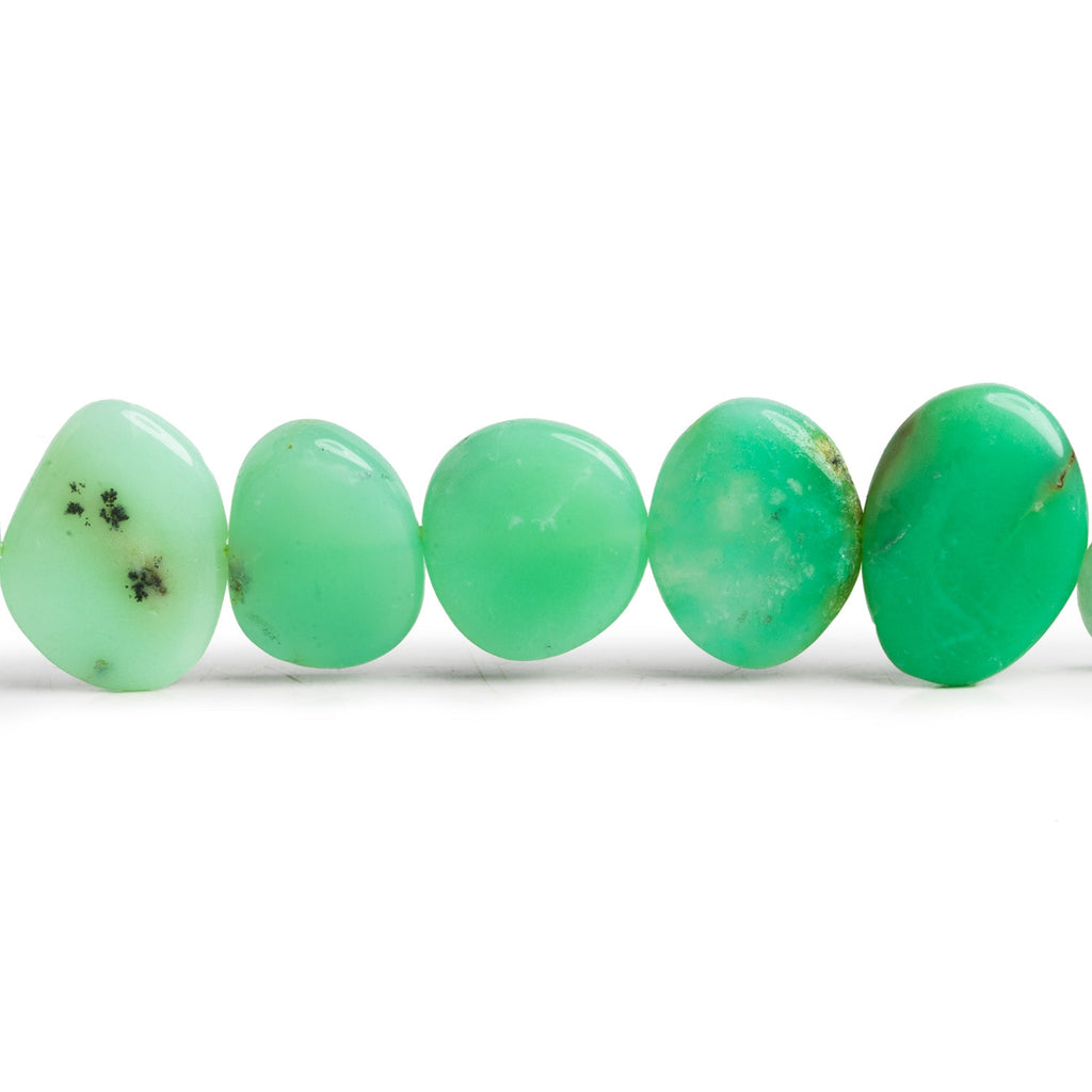 17x13mm Chrysoprase Plain Nuggets 16 inch 33 beads - The Bead Traders