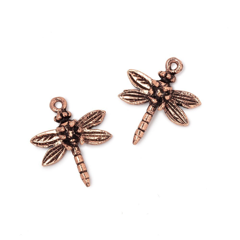 18mm Dragonfly Pendant Charm Set of 2 pieces - The Bead Traders