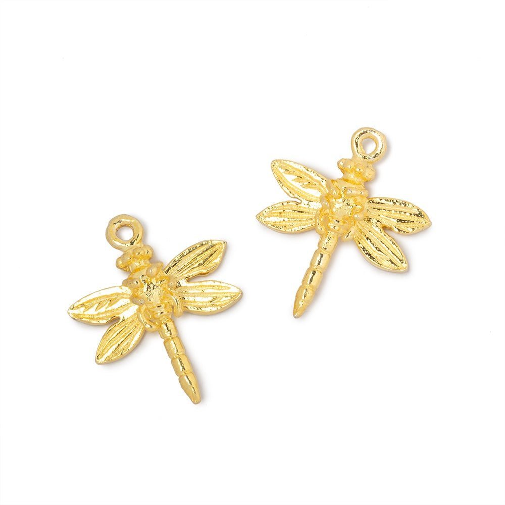 18mm Dragonfly Pendant Charm Set of 2 pieces - The Bead Traders