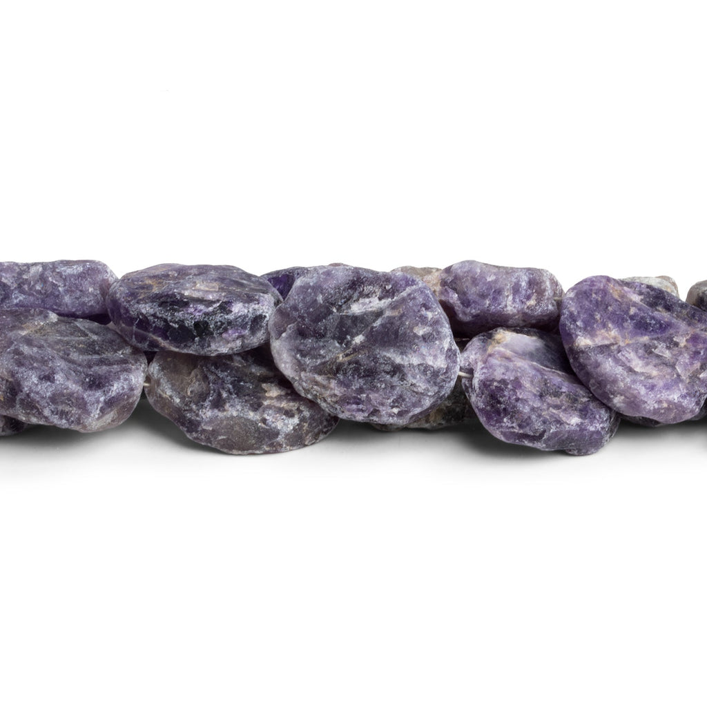 18x14mm Amethyst Hammer Faceted Ovals 8 inch 11 beads - The Bead Traders