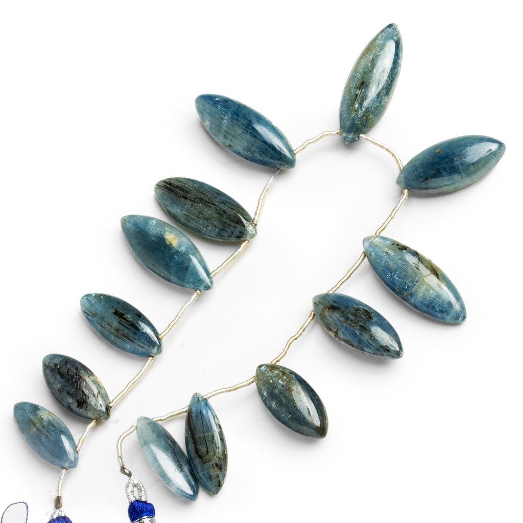 23x9mm Kyanite Marquises 7 inch 12 beads - The Bead Traders