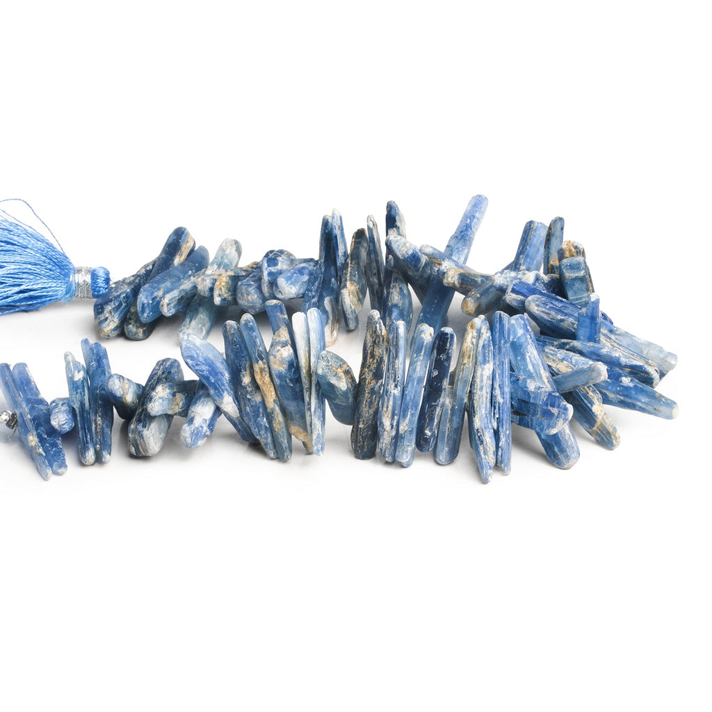 25x5mm Kyanite Natural Crystals 7.5 inch 55 beads - The Bead Traders