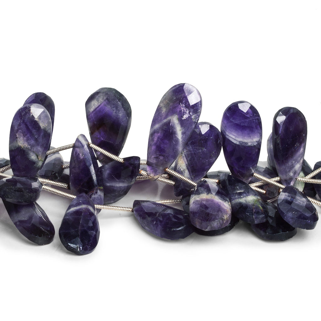 26x10mm Cape Amethyst Faceted Pears 8 inch 12 beads - The Bead Traders