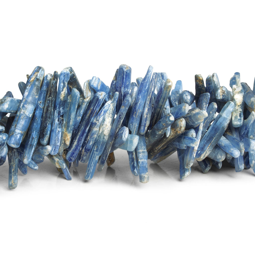 30x5mm Kyanite Natural Crystals 7.5 inch 50 beads - The Bead Traders