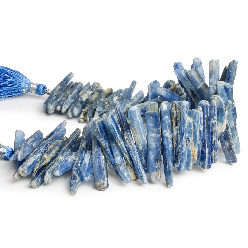 30x5mm Kyanite Natural Crystals 7.5 inch 50 beads - The Bead Traders