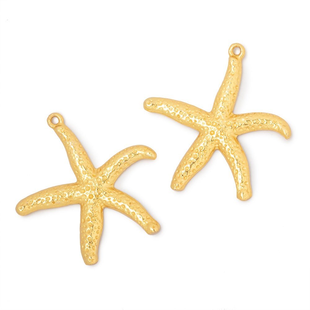 32mm Starfish Pendant Charm Set of 2 pieces - The Bead Traders