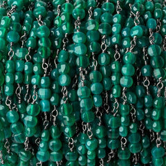 Faceted Coin Beads