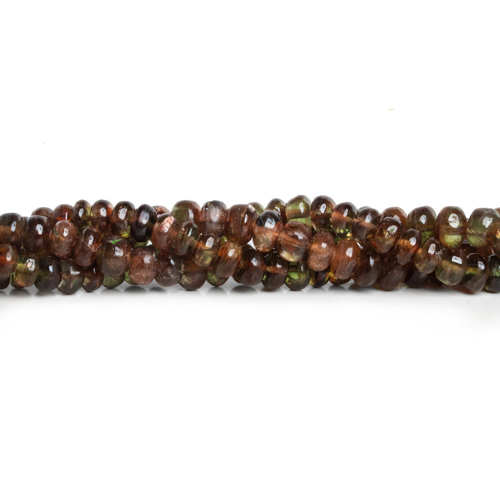 5 - 6mm Andalusite Plain Rondelles 16 inch 100 beads - The Bead Traders