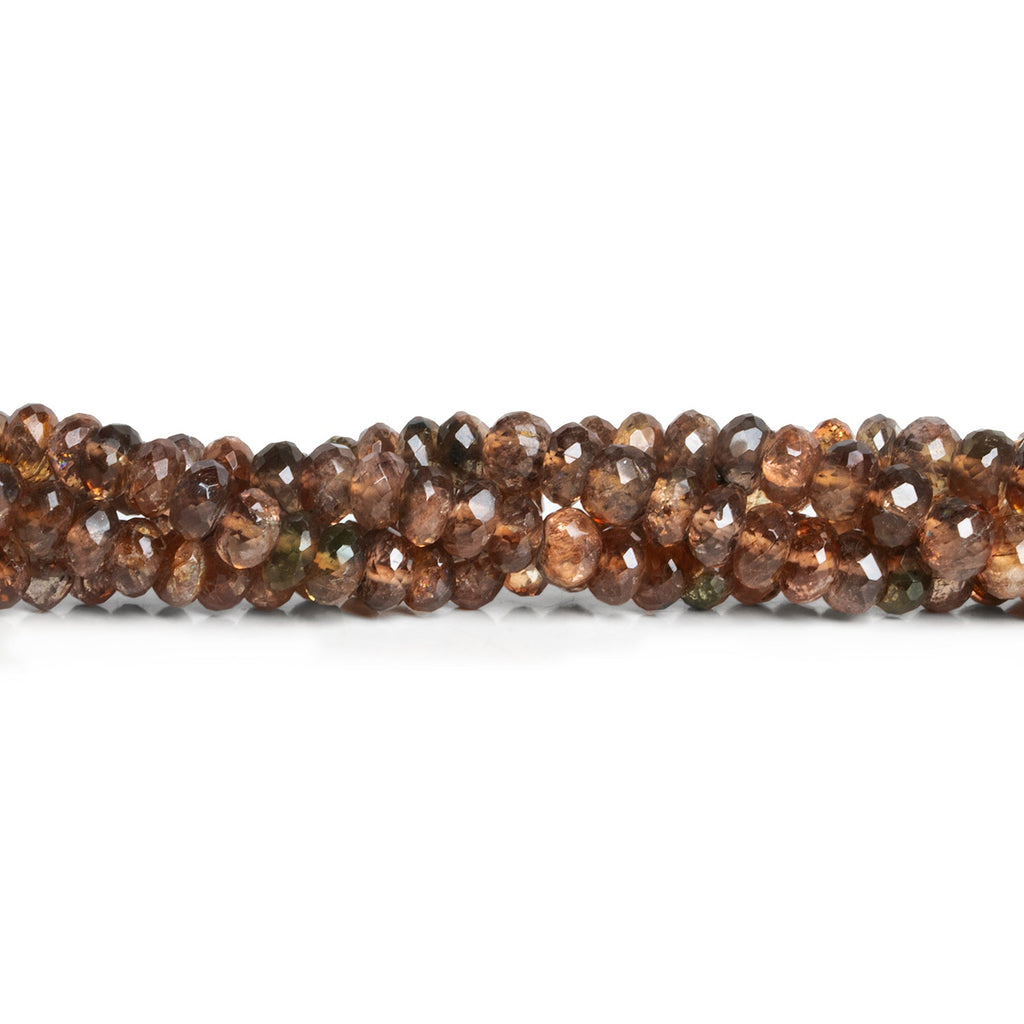 5 - 7mm Andalusite Faceted Rondelles 16 inch 95 beads - The Bead Traders