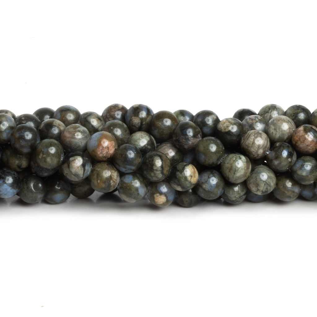 6.5mm Rhyolite Plain Rounds 15 inch 57 beads - The Bead Traders