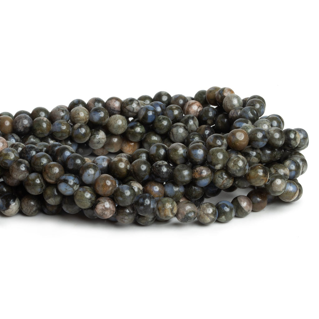 6.5mm Rhyolite Plain Rounds 15 inch 57 beads - The Bead Traders