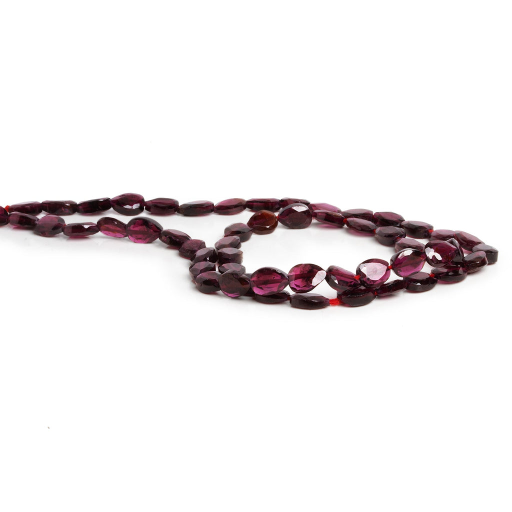 6x5mm Garnet Faceted Pears 14 inch 53 beads - The Bead Traders