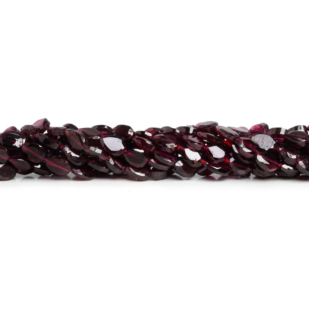 6x5mm Garnet Faceted Pears 14 inch 53 beads - The Bead Traders