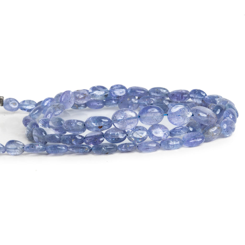 7x5mm Tanzanite Plain Ovals 15 inch 70 beads - The Bead Traders