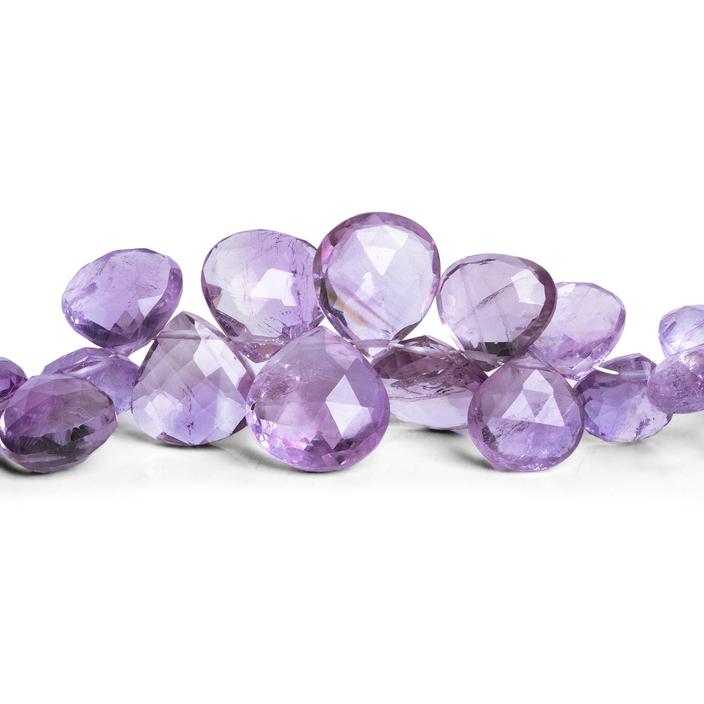 8 - 12mm Ametrine Faceted Hearts 8 inch 33 beads - The Bead Traders