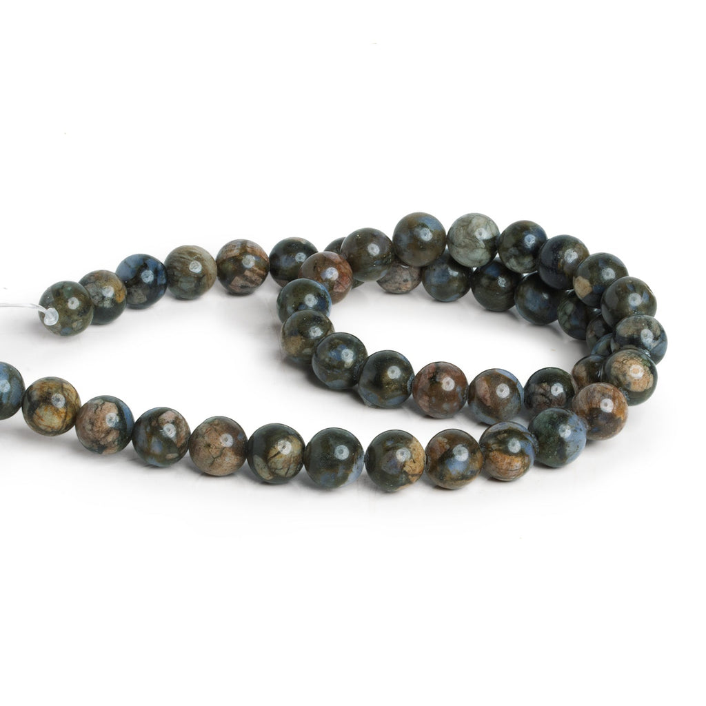 8.5mm Rhyolite Plain Rounds 15 inch 43 beads - The Bead Traders