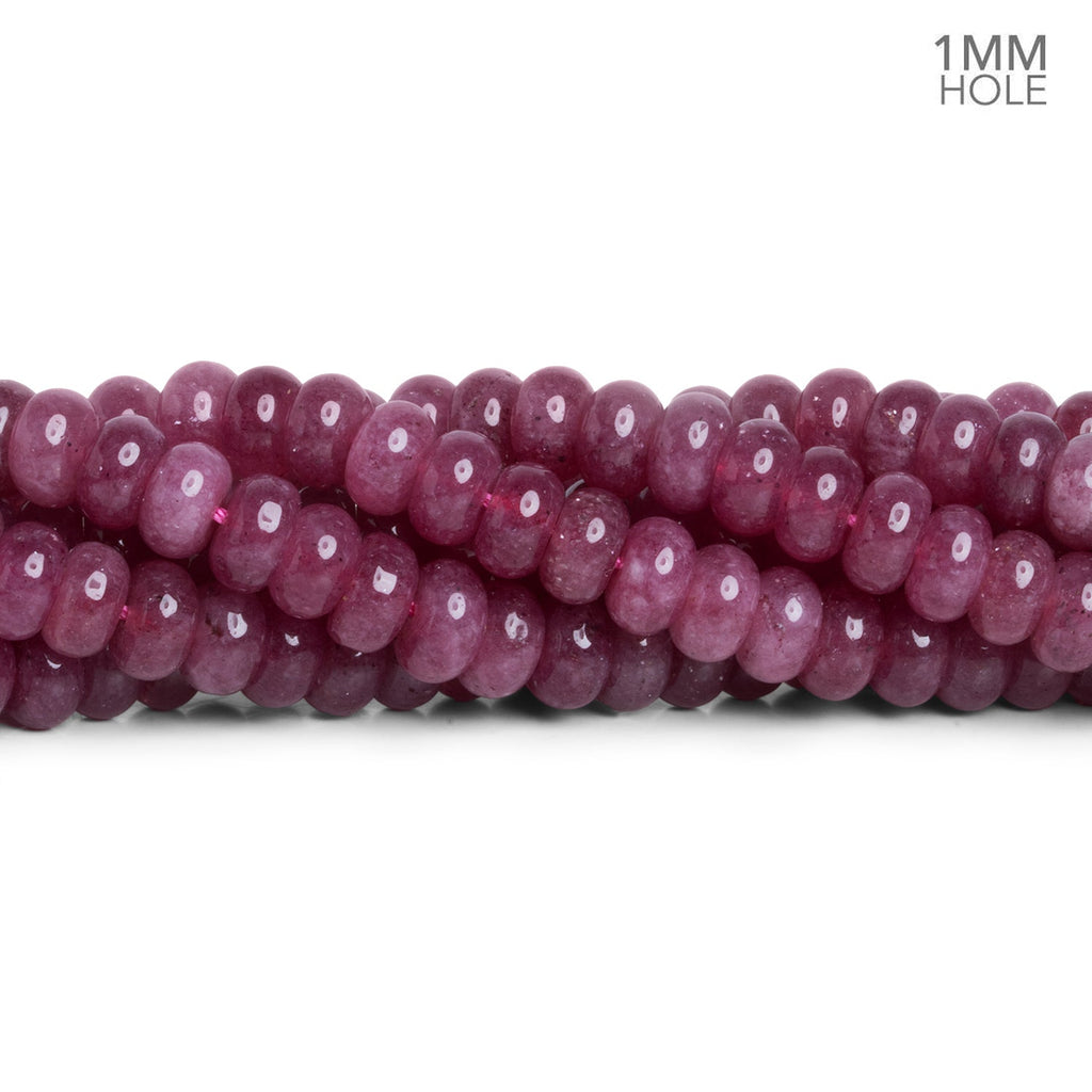 8mm Berry Chalcedony Large Hole Rondelles 15 inch 74 beads - The Bead Traders