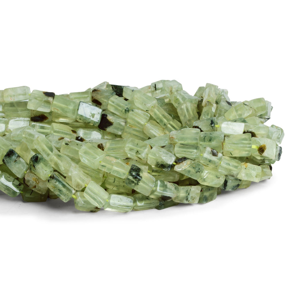 8x5mm Prehnite Handcut Rectangles 12 inch 34 beads - The Bead Traders