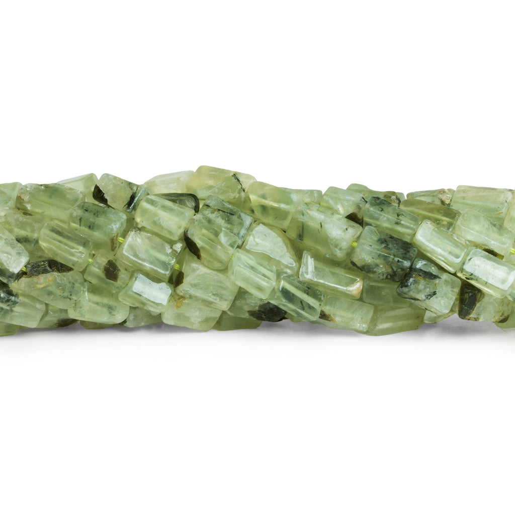 8x5mm Prehnite Handcut Rectangles 12 inch 34 beads - The Bead Traders