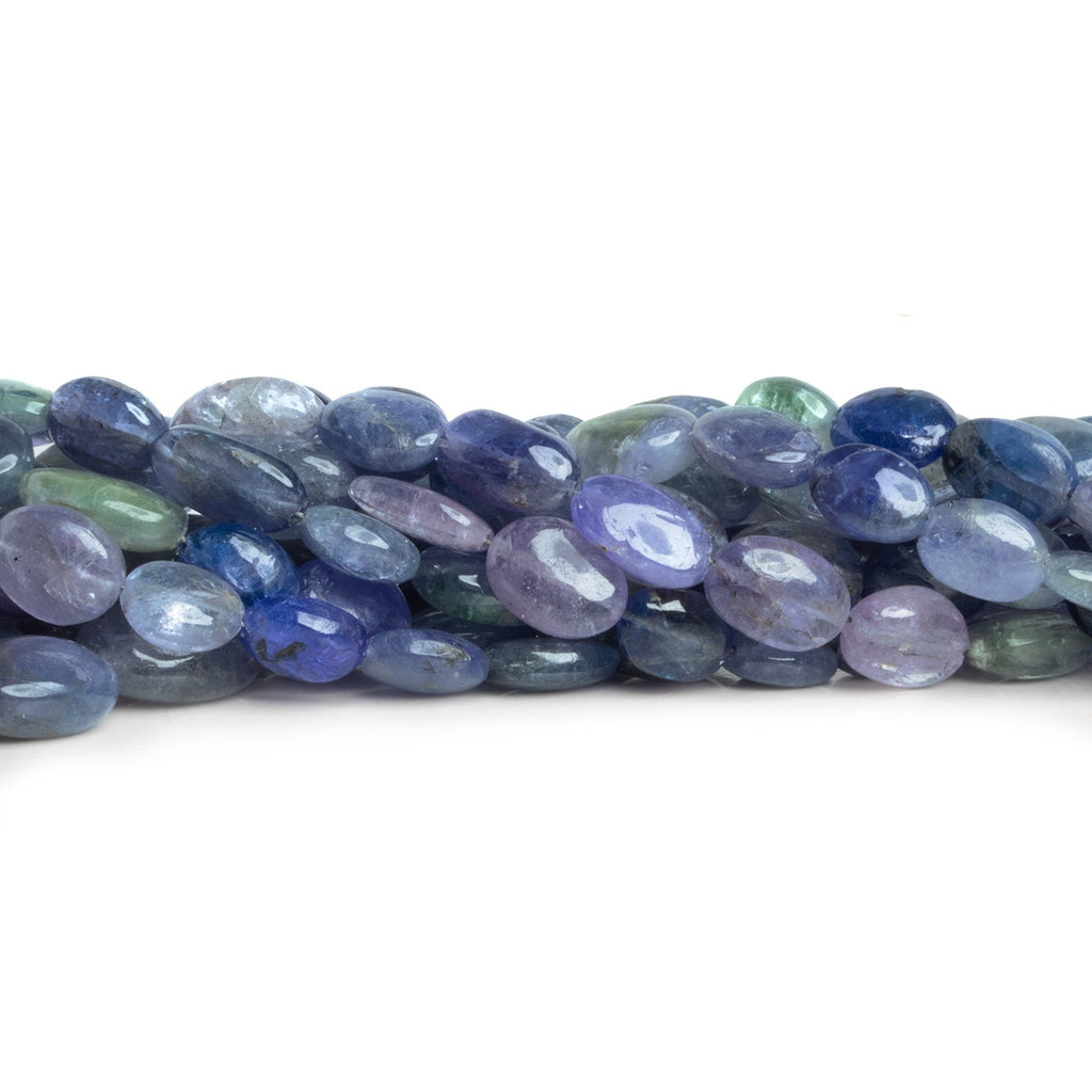 8x6mm Tanzanite Plain Ovals 15 inch 45 beads - The Bead Traders