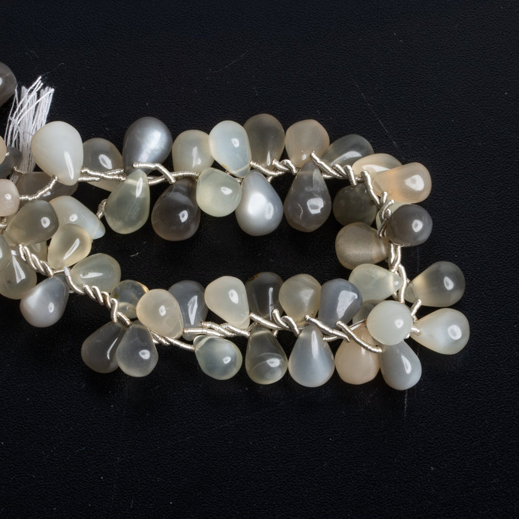 9 - 12mm Moonstone Teadrop Beads Lot of 3 - The Bead Traders