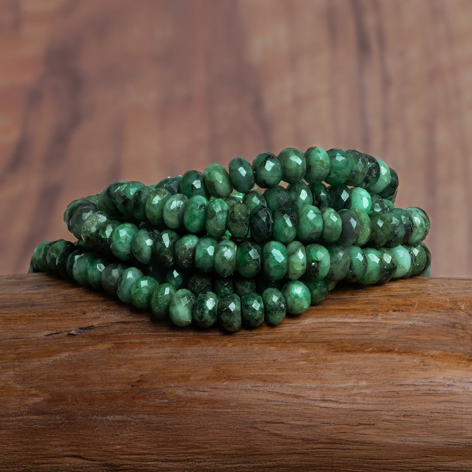 Green Corundum Emerald Color Necklace, Faceted Emerald Beads, 8mm store To 10mm Beads, 18 Inch Strand, GDS81