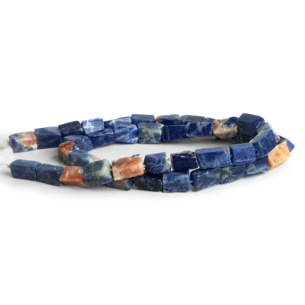 9x6mm Sodalite Handcut Rectangles 12 inch 38 beads - The Bead Traders