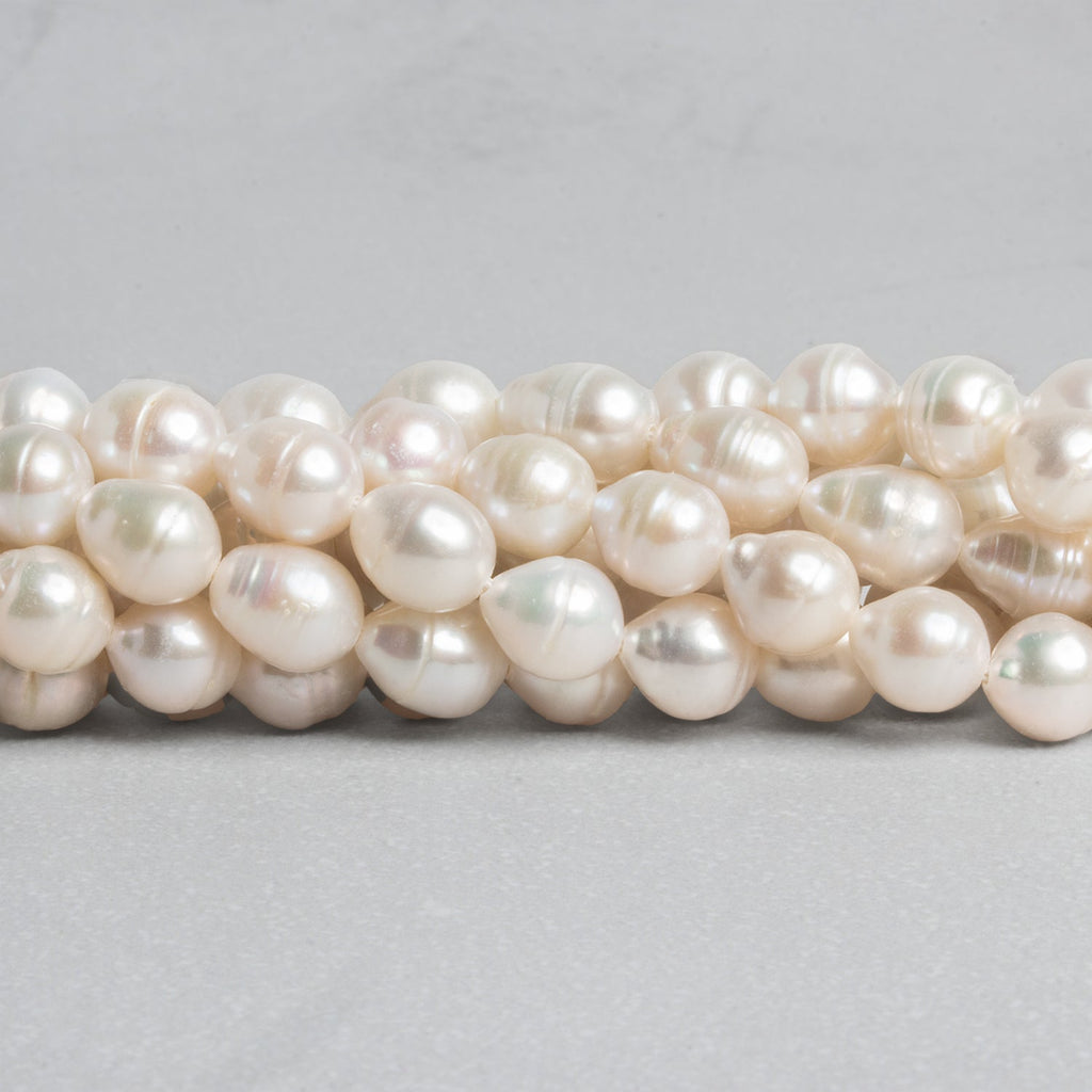 9x7mm Cream Petite Baroque Pearls 15 inch 37 beads - The Bead Traders