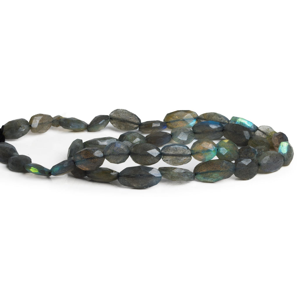 9x7mm Labradorite Faceted Ovals 12 inch 38 beads - The Bead Traders