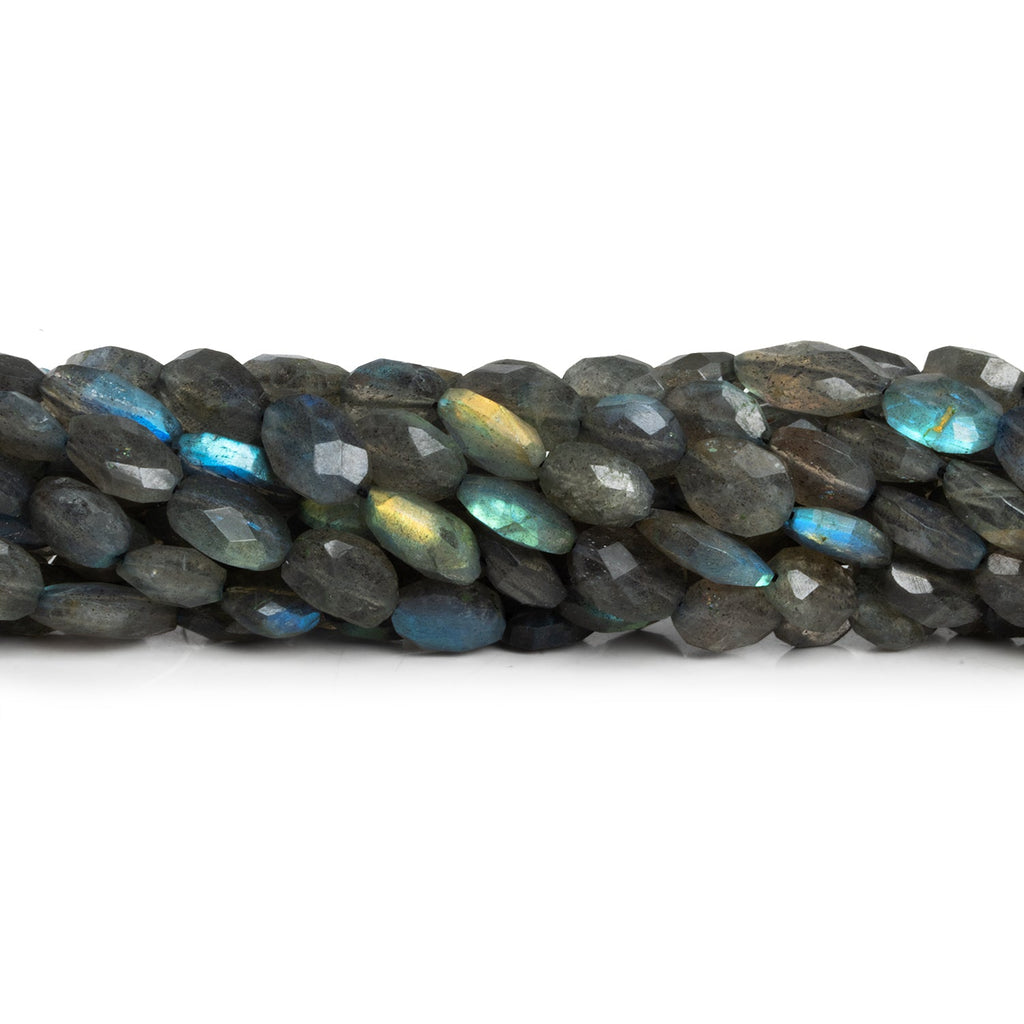 9x7mm Labradorite Faceted Ovals 12 inch 38 beads - The Bead Traders