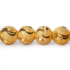 22kt Gold Plated Brass Beads