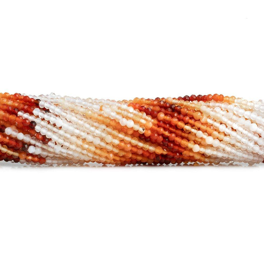 MEXICAN FIREOPAL 2mm Gemstone Beads