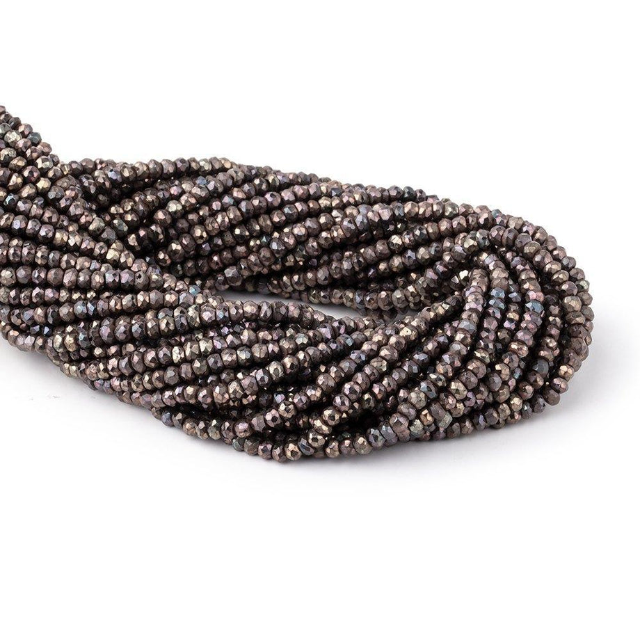 Black Spinel 8mm Diamond Cut Large Hole Faceted Rondelle Beads – Allegory  Gallery