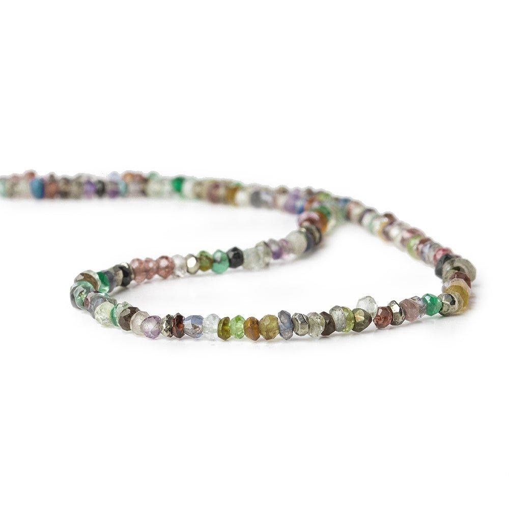3mm Multi-gemstone Faceted Rondelle Beads 15 inch 170 pieces