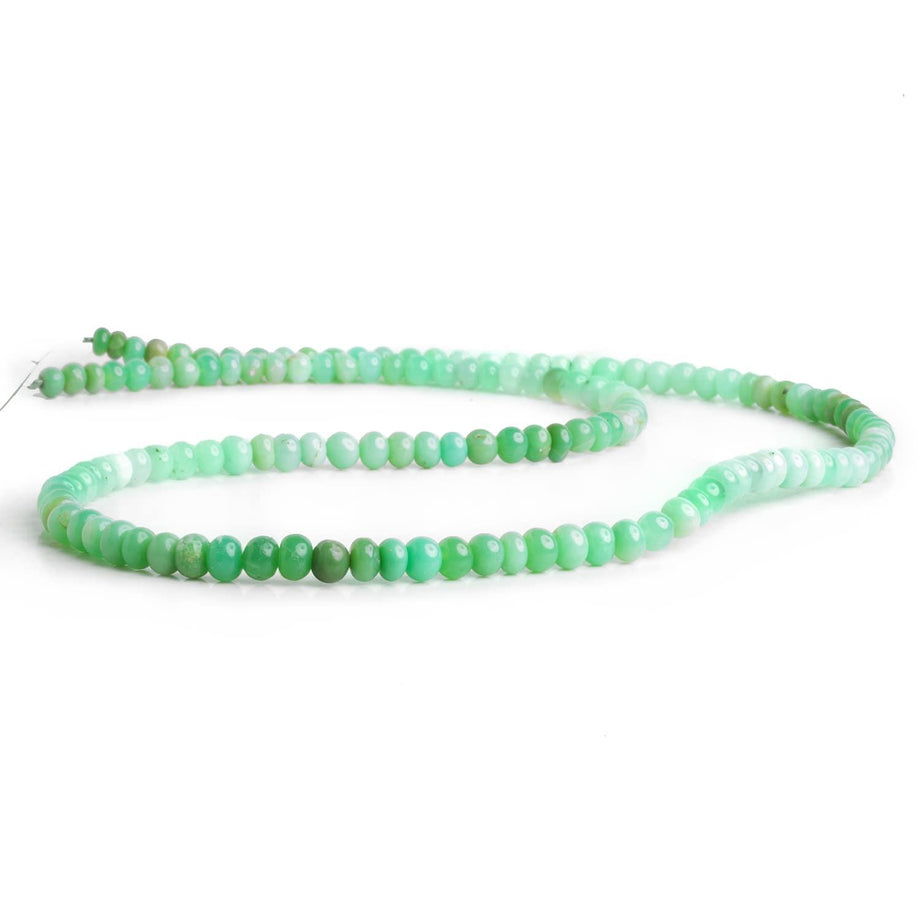 5-6mm Green Tanzanian Opal Plain Rondelle Beads 18 inch 130pcs – The Bead  Traders