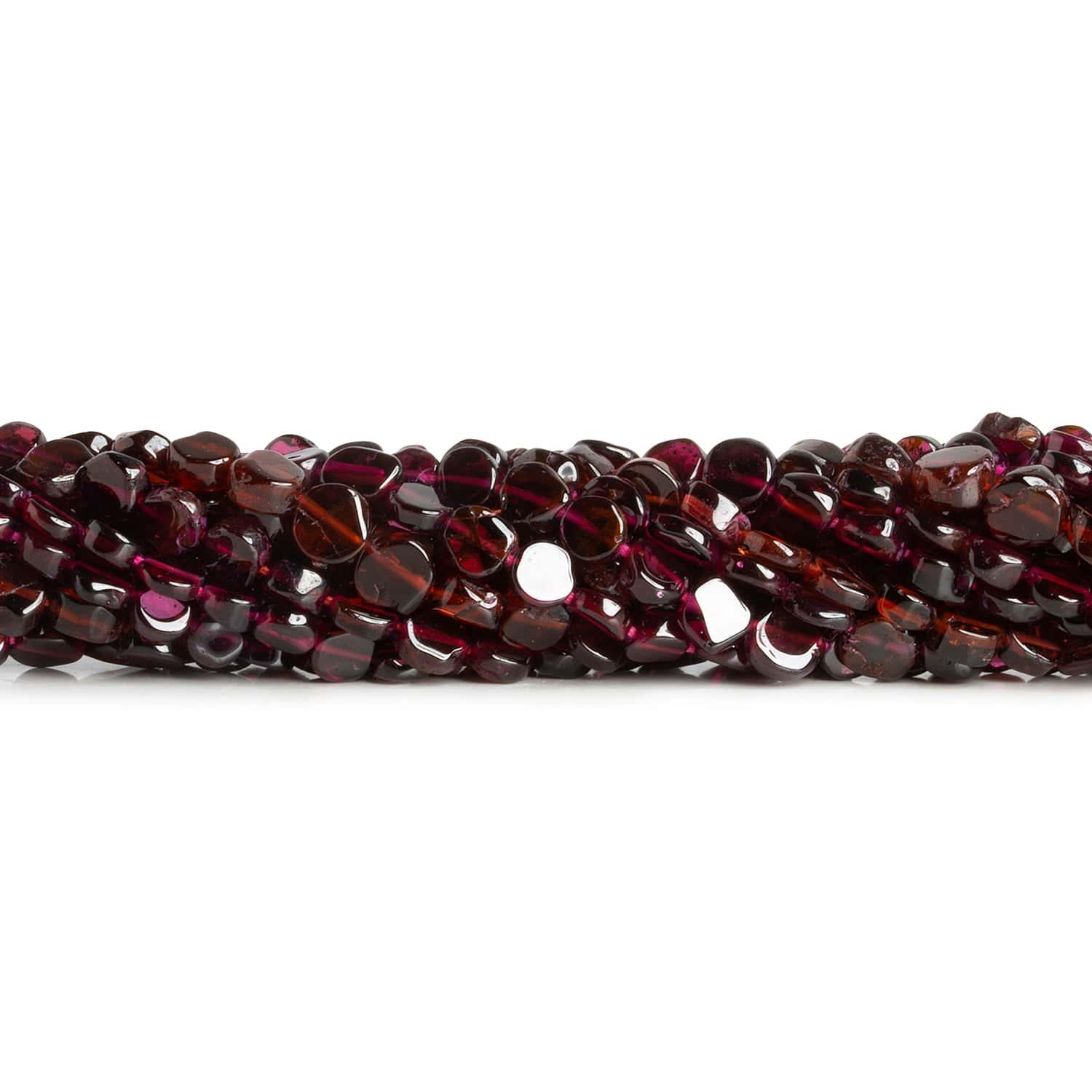 Garnet Slice Beads 6 inch 12 pieces