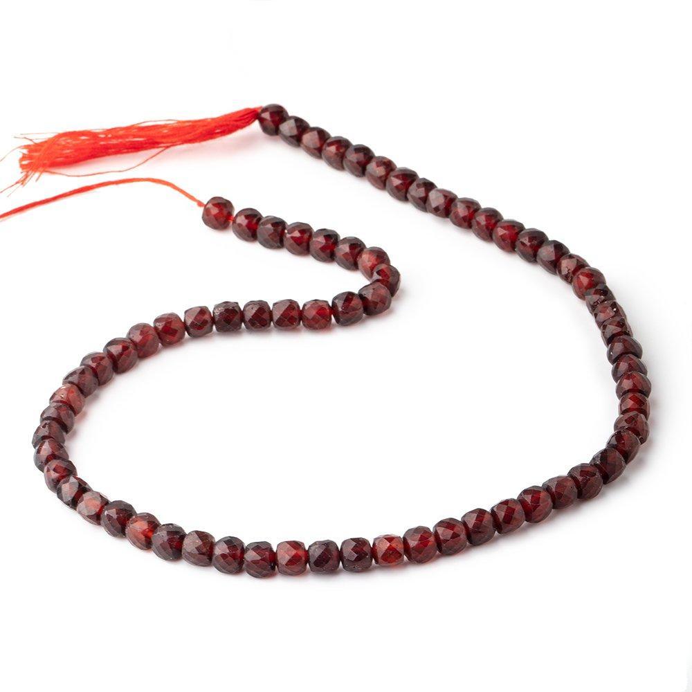 Faceted Garnet Bead Necklace