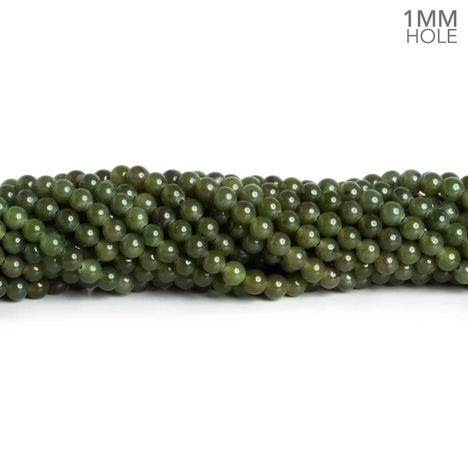 Nephrite Jade Round Beads