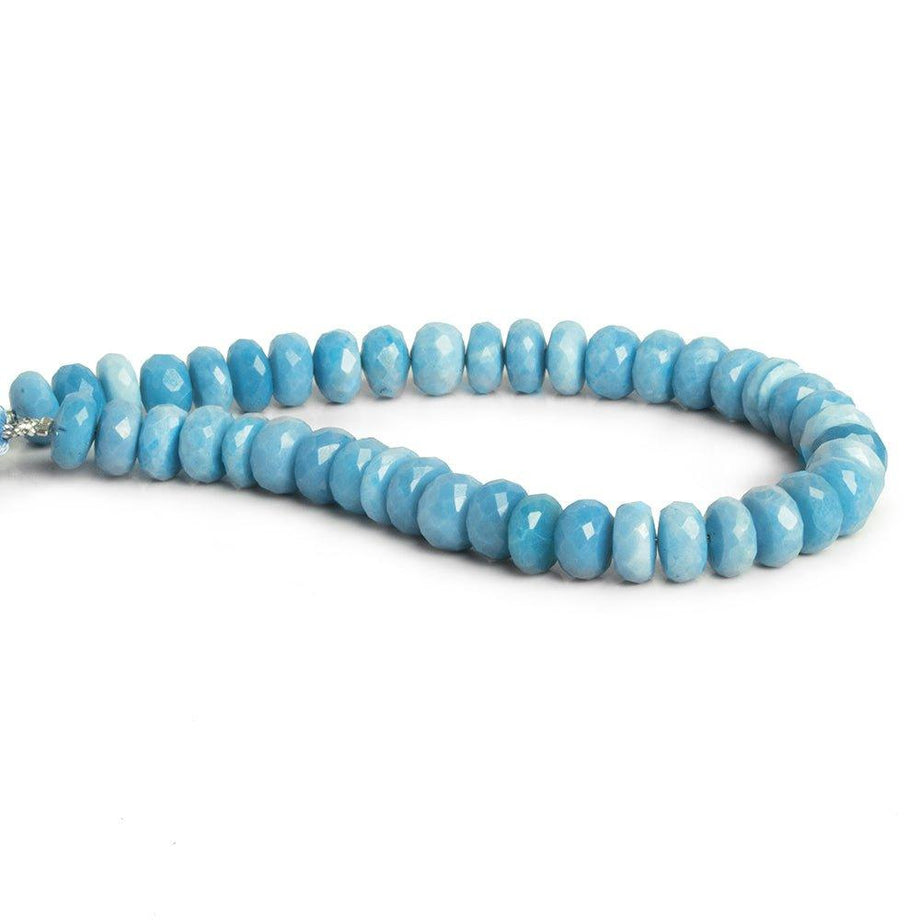 8mm Denim Blue Opal Faceted Rondelle Beads 8 inch 38 pcs – The Bead Traders