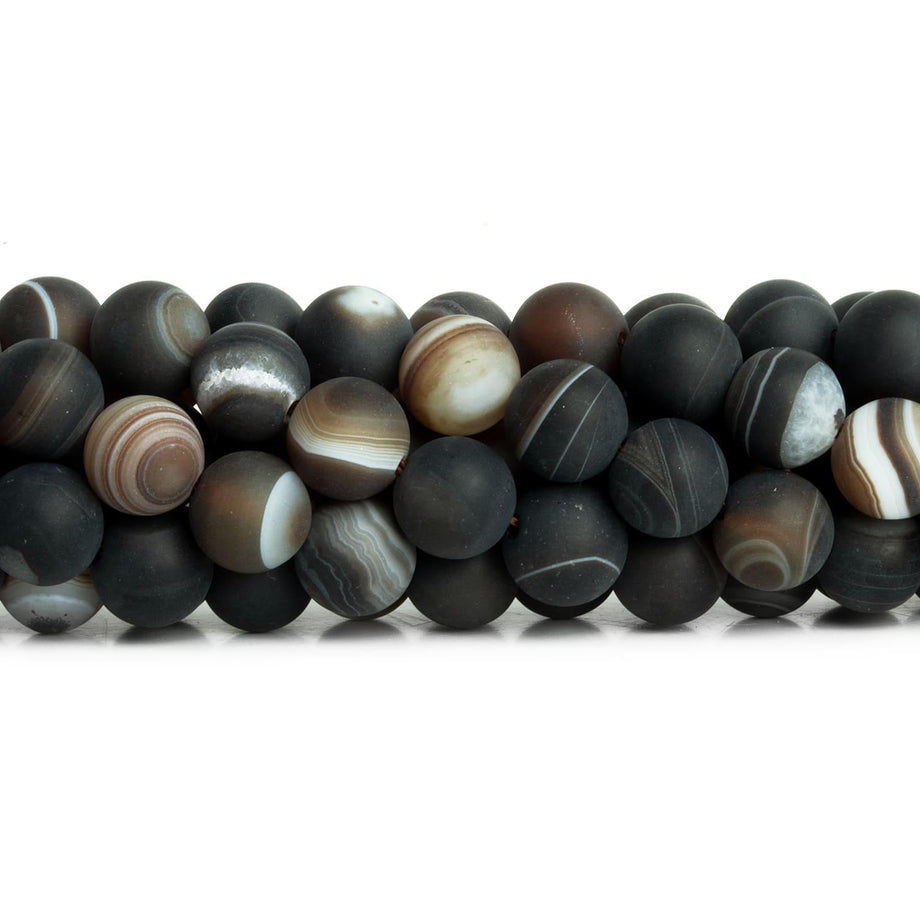 Botswana Agate Beads, Faceted Round Loose Gemstone Beads